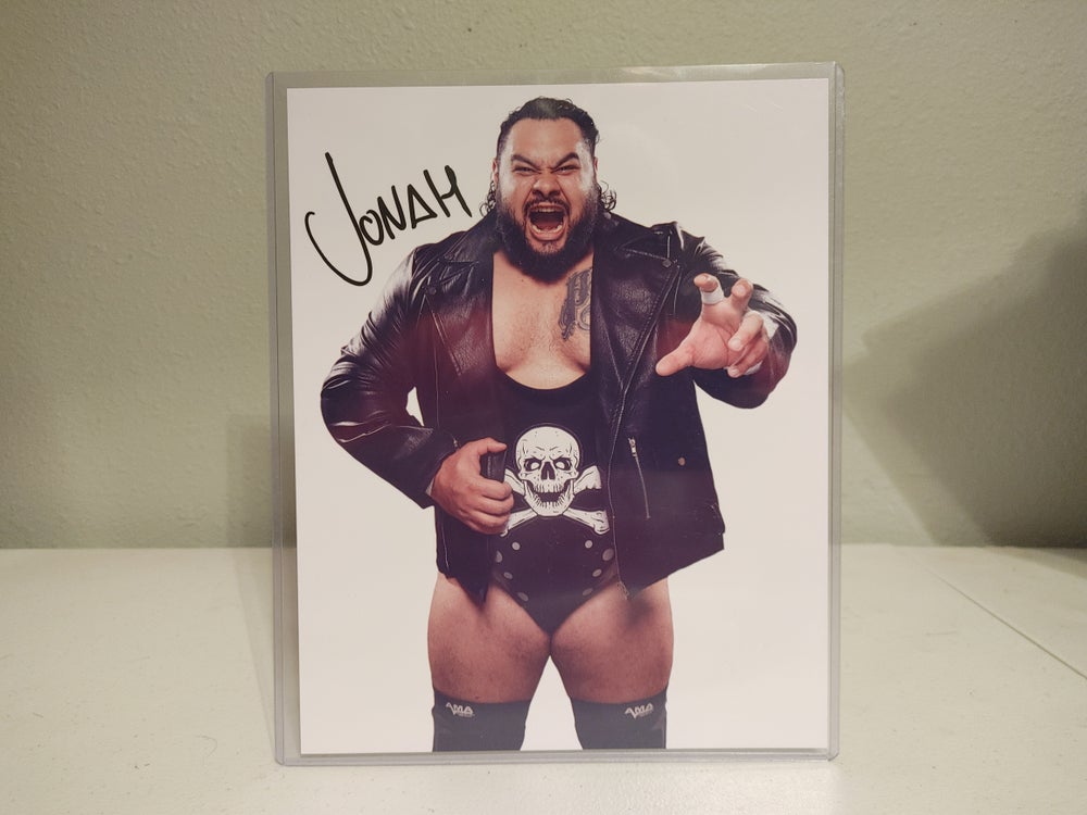 Impact Wrestling Jonah Bronson Reed Autographed 8x10 Photo "Yell"