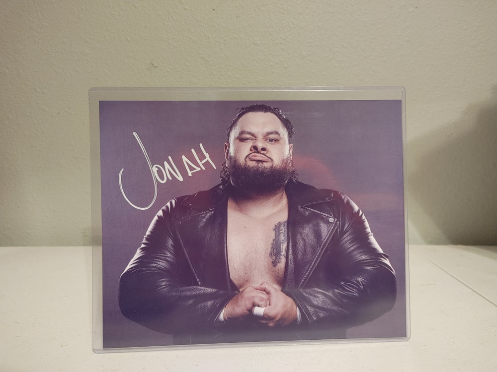 Impact Wrestling Jonah Bronson Reed Autographed 8x10 Photo "Jacket"