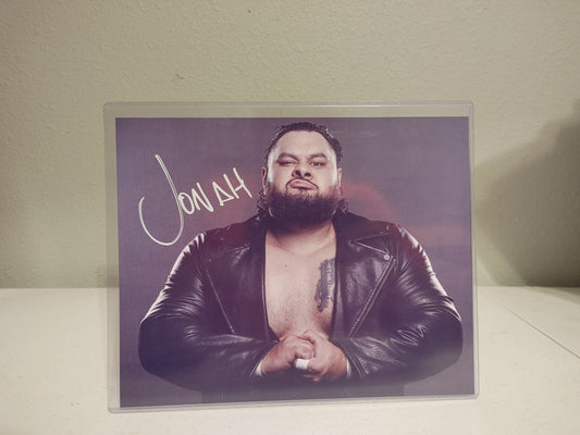 Impact Wrestling Jonah Bronson Reed Autographed 8x10 Photo "Jacket"