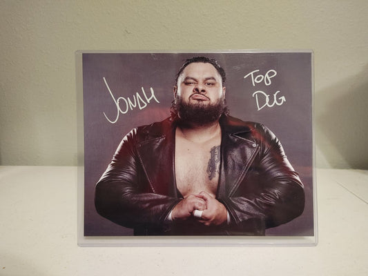 Impact Wrestling Jonah Bronson Reed Autographed 8x10 "Top Dog" Inscription